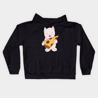 Cat Pizza Time Kids Hoodie